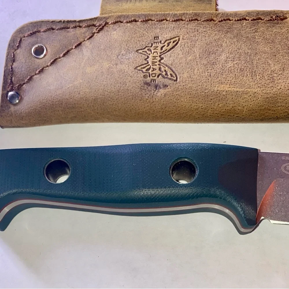 Bushcrafter fixed blade bush knife with leather sheath - Picture 8 of 9